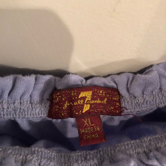 7 for All Mankind Girls Lavender off the shoulder top - Picture 2 of 2